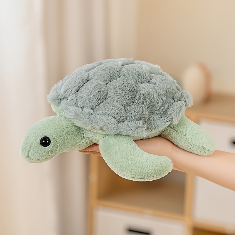 Image of 1pc 28cm/11in Cute Turtle Plush Toys Green, Pink Simulated Turtle Doll Soft Stuffed Animal Turtle Doll Perfect For Halloween, Easter, Christmas And Birthday Gifts