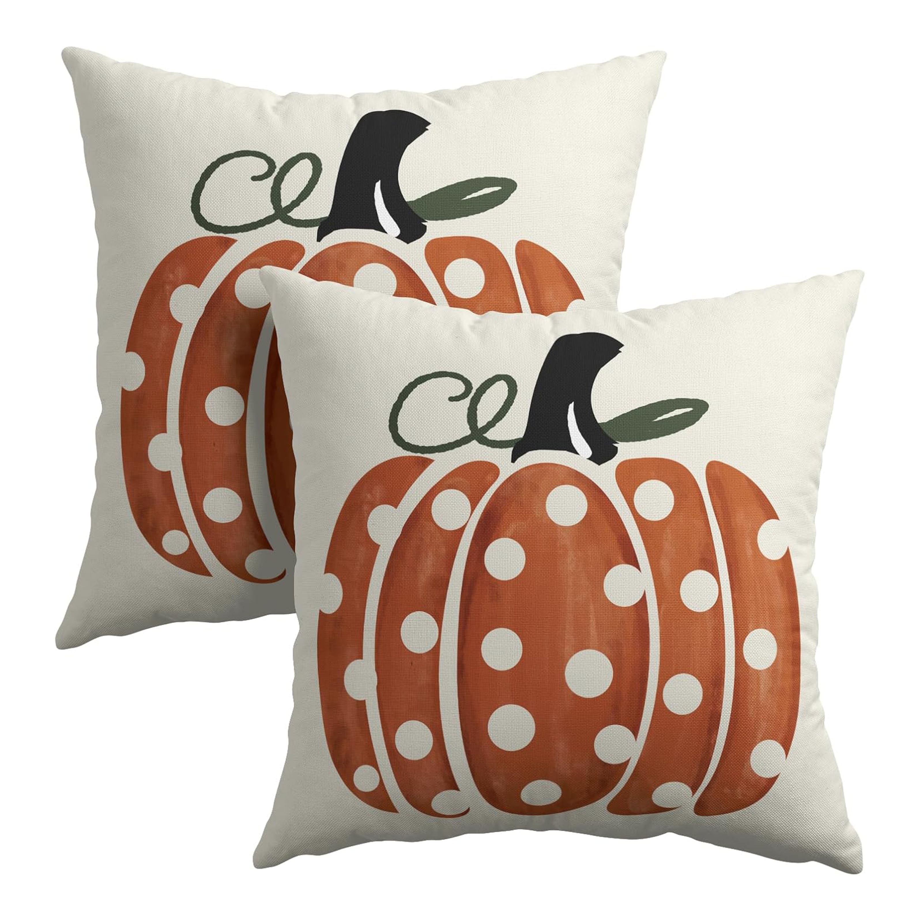 

2pcs - 18x18 , Polyester, Dot & , For Decor, Sofa & , Zip ,