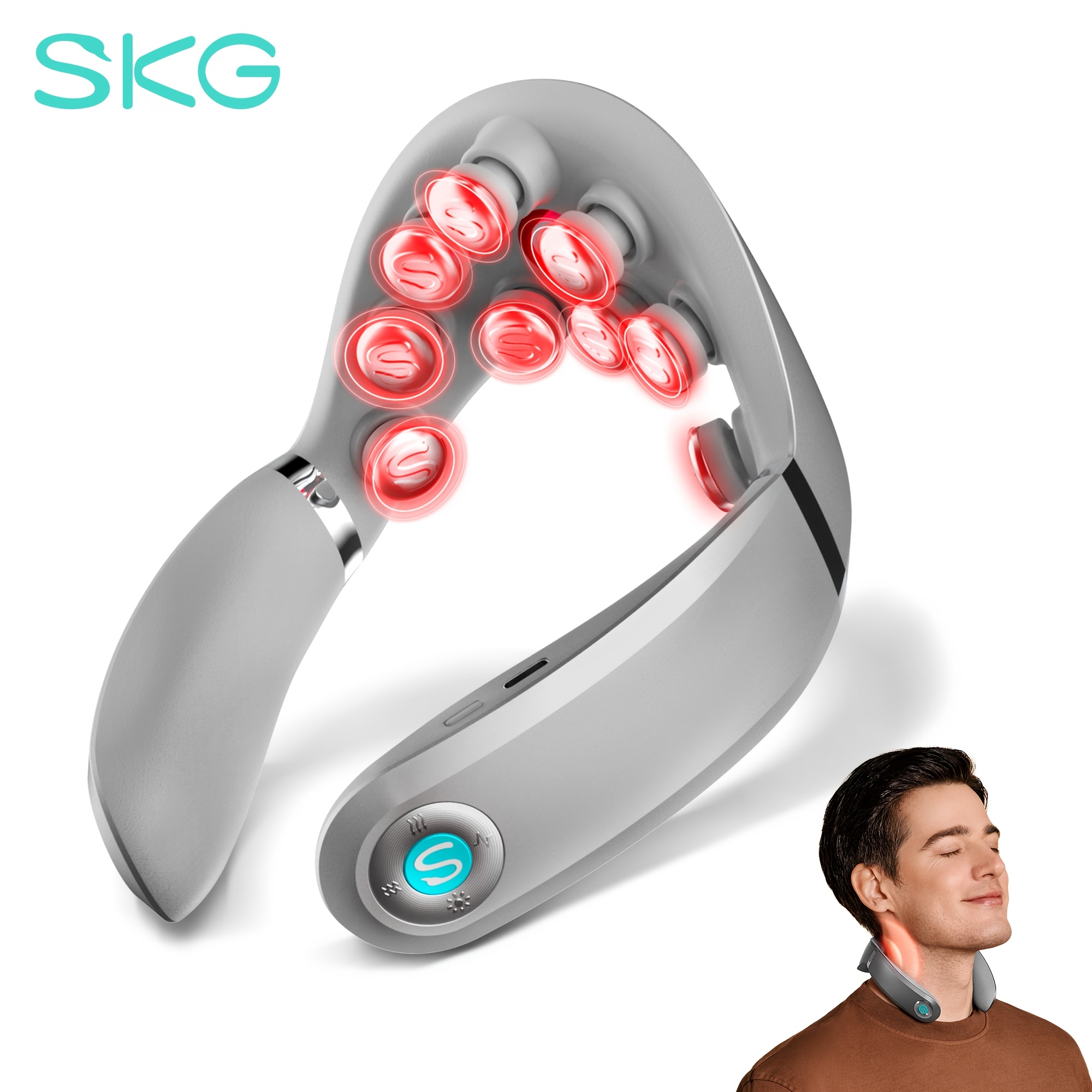 Neck Massager with Heat and Vibration,