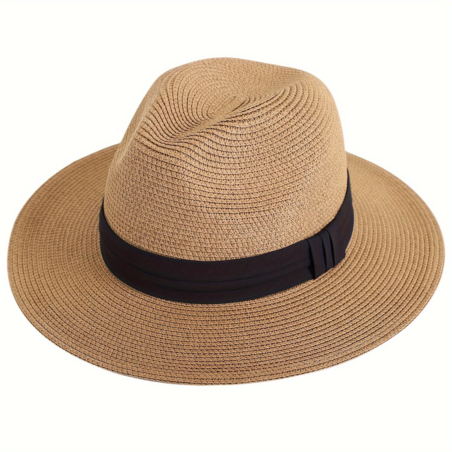 

Wide Brim Straw Panama Hat - Stylish Lightweight, Breathable Men's & Women's Fedoras Provide Excellent Uv Protection - Perfect Beach, Pool, Festival, Vacation, & Resort Wear