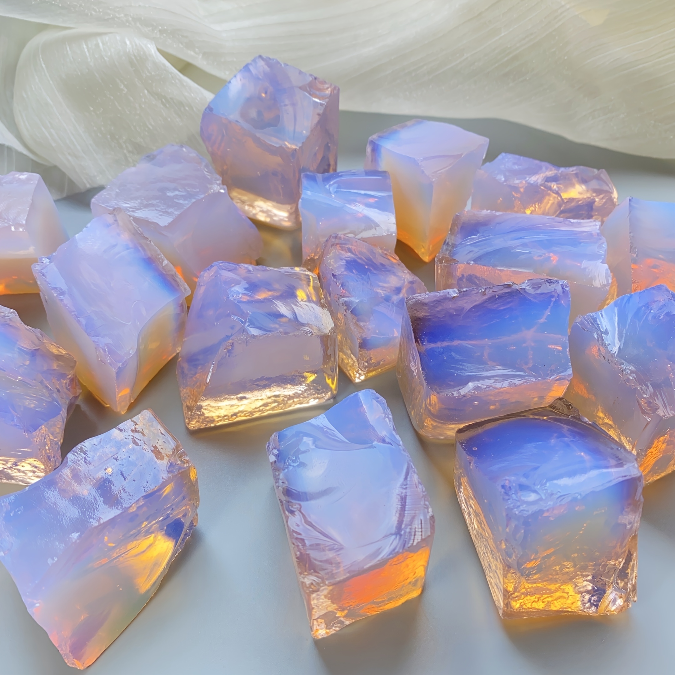 TEMU 90g Pink Opal Crystal Material, Uncut Gemstone, Decorative Piece, Aromatherapy Diffuser, Indoor Decoration, Gemstone Crafting