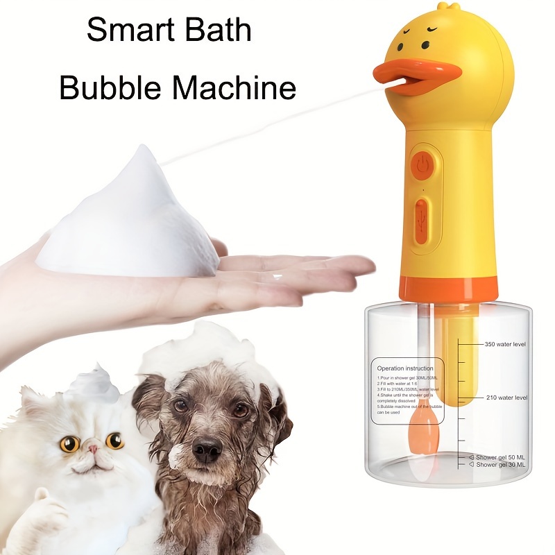 pet electric foam shampoo dispenser for   bath rechargeable soap dispenser for pet bath bathroom kitchen sink details 1