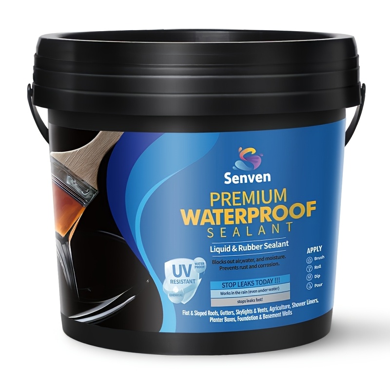 TEMU Professional-grade Waterproof Sealant - 32oz Uv-resistant & Elastic Formula For Roof/concrete/rv/boat Leaks Crack Filler For Masonry & Vacation Homes Indoor/outdoor Use