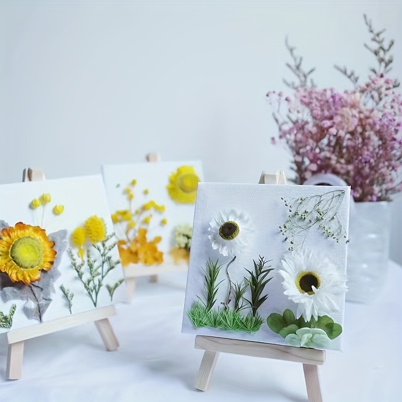Preserved Flower DIY Kit with 8-10 Flower Types, Photo Frame, Candle, Aromatherapy, Soap, Straw Hat Materials, Gift Set