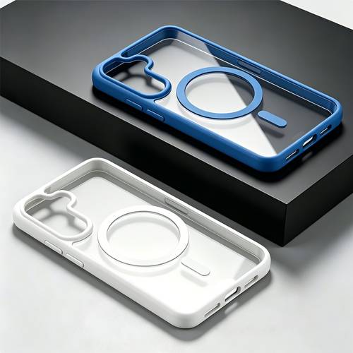 item picture phone case luxurious macaron colored magnetic suitable for galaxy s26 wireless charging phone case cover transparent wireless charging protective case