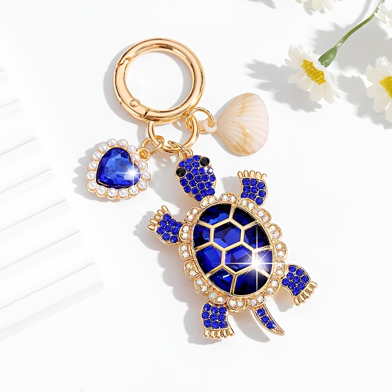TEMU A Stylish And Luxurious Creative Keychain In Of A Cute Turtle, Perfect For Women' Keys And As A Decorative Accessory For Bags, Ideal For Holiday