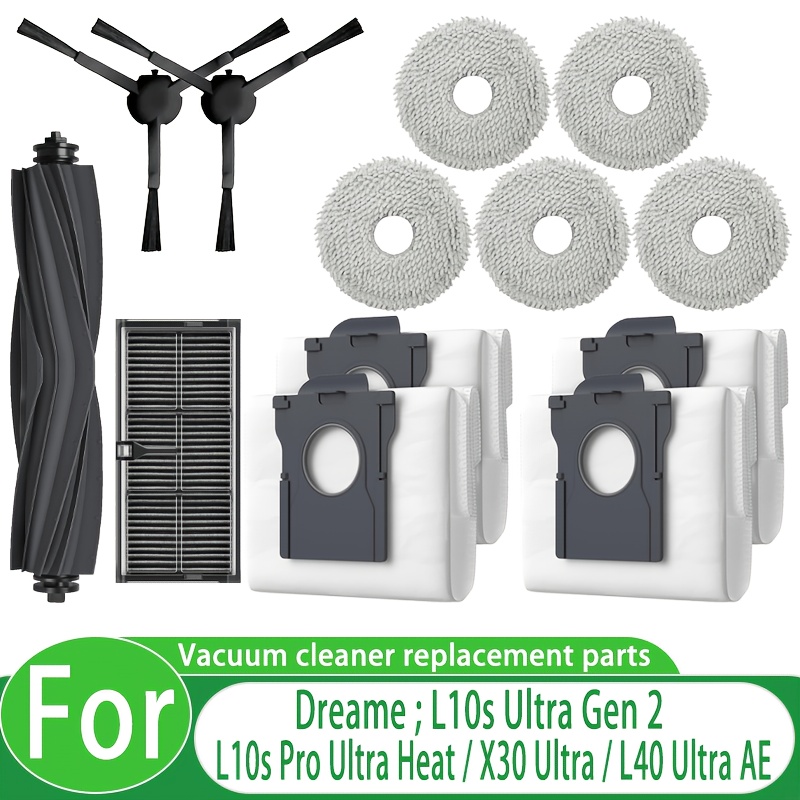 TEMU Kit di ricambio aggiuntivo da 13 pezzi compatibile con L10S 2, L10S Pro , X30 Ultra, L40 Ultra AE, E30 Ultra Aspirapolvere, Set completo con