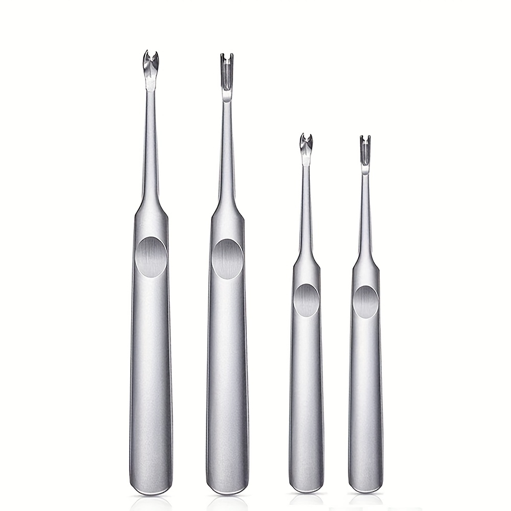 E-shop 4-teiliges Ledergravierwerkzeug-Set, /U-Form Lederbearbeitungsgravierwerkzeug, 2 große und 2 kleine, Schiebegravierwerkzeug für Lederhandwerk,