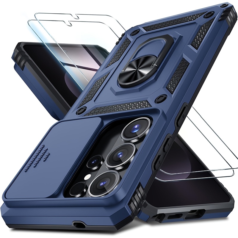 TEMU Phone Case: 3pcs[1 Phone Case With 2x Protectors] Shockproof Phone Case Suitable For S26 Ultra S26 Plus S26 S25 S24 Ultra S23 Ultra Fe Slide