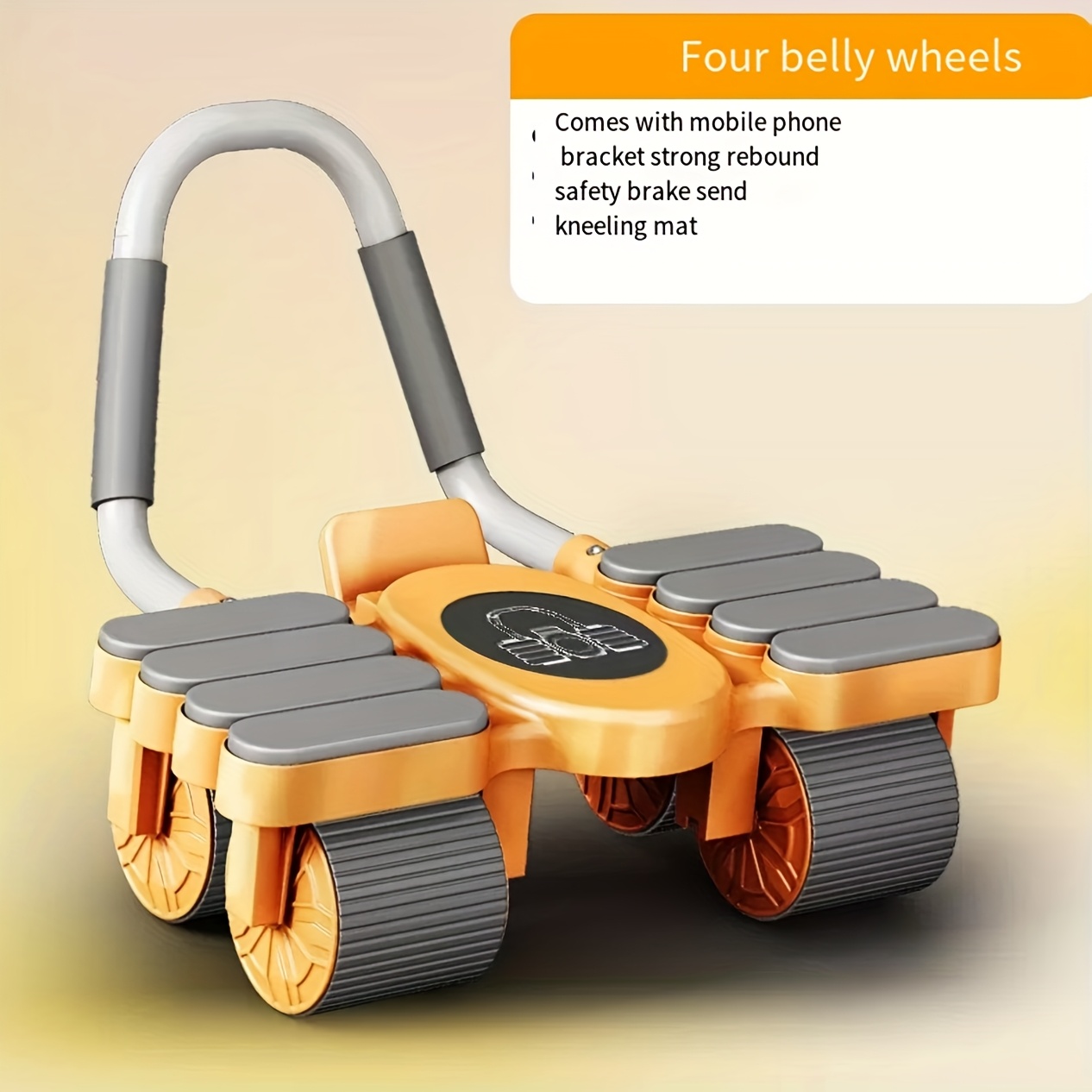 New Six Wheeled SModel Eight-Elbow Ab Roller, Automatic Rebound Abdominal Muscle Exercise Device For Slimming And Toning At Home Fitness Equipment.