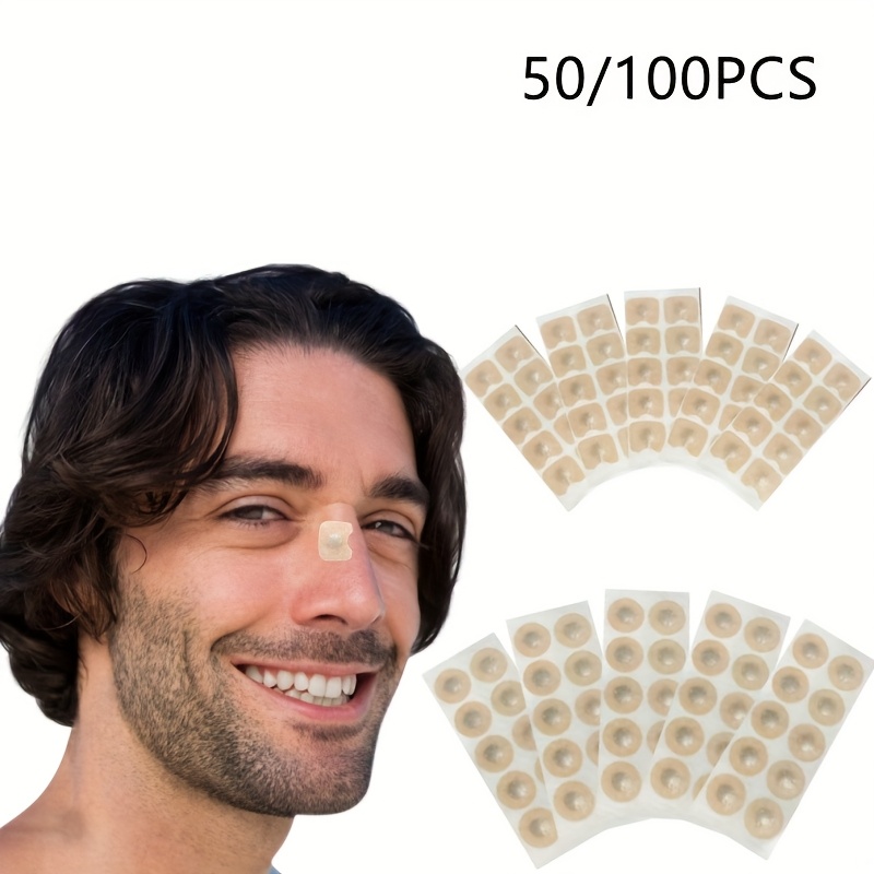 

50/100pcs Nasal Congestion Patches, Professional Tone: Assists In Maintaining Clear Breathing, Reduces Snoring, Battery-free, Unscented.(dilator Not Included)