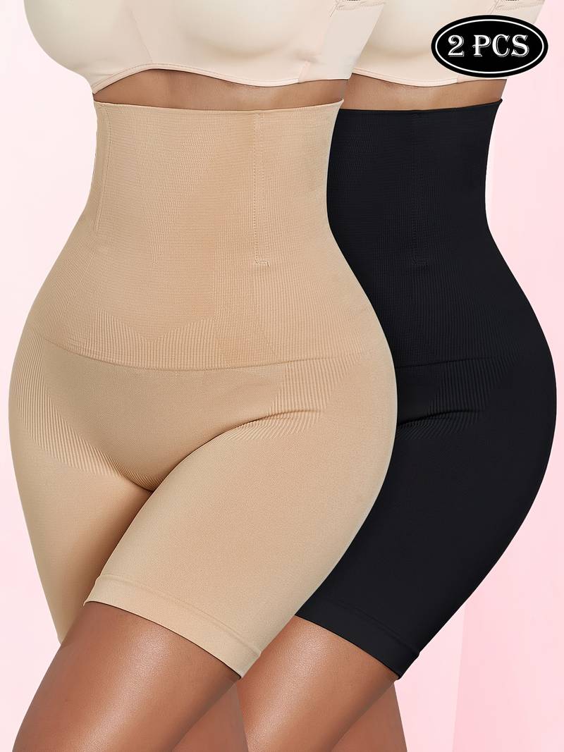 Sous-vêtement Galbant Taille Haute Pour Femme - Sans Couture, Confort Quotidien - En Nylon