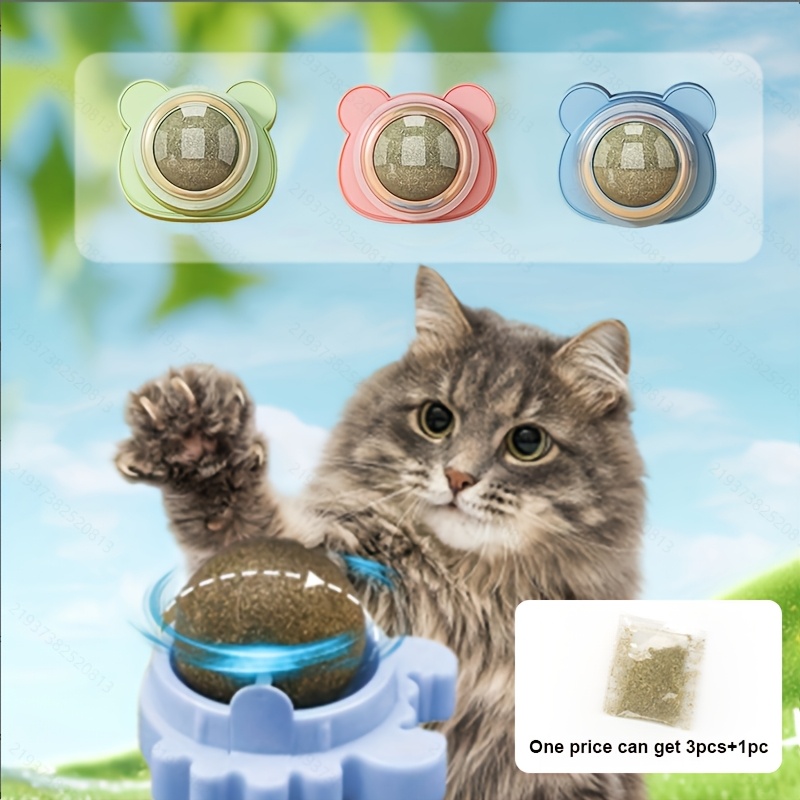 E-shop 3er-Set interaktives Katzenspielzeug aus Rattan, kugelförmig, zum Kauen und Spielen, für Zahngesundheit und Zahnreinigung | Für Katzen im , alle