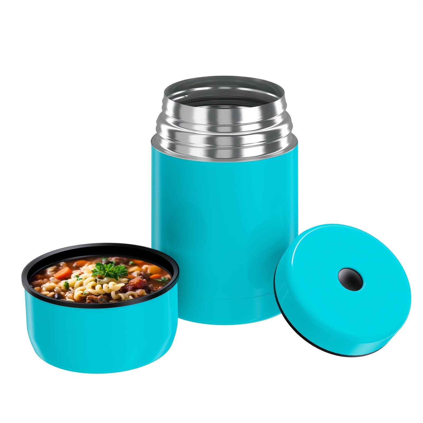 

Vacuum Insulated Stainless Steel Lunch Food Containers 27oz, Wide Mouth Soup For Hot Food, Leak Proof Food Jar For School Office Travel