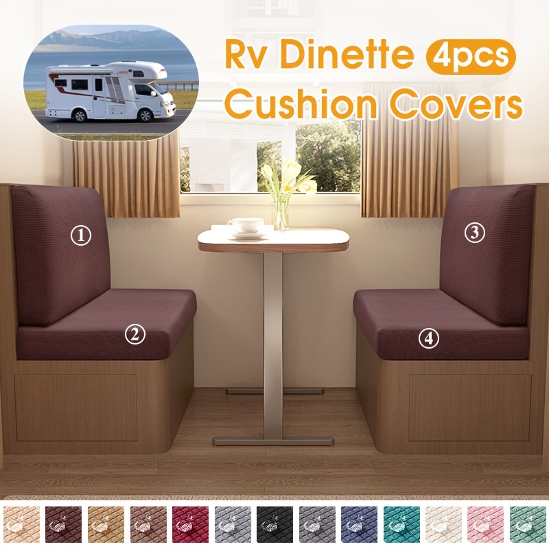 Travel Trailer Accessories RV Dinette Cushion Covers Printed