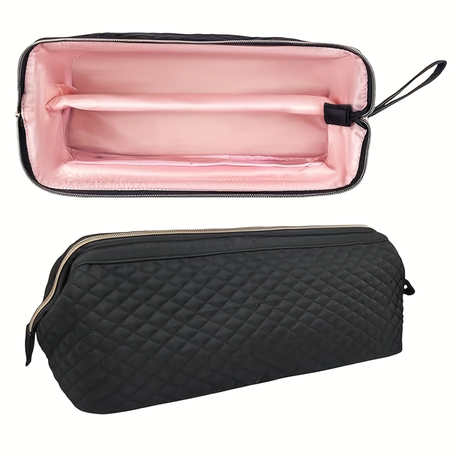 Image of [makeup Bag] Hair Styling Tool Travel Carrying Makeup Bag, Portable Hair Dryer Storage Bag, Hair Dryer, Curler, Attachment Storage Bag, Hair Styling Kit Bag, Curler Travel Storage Makeup Bag