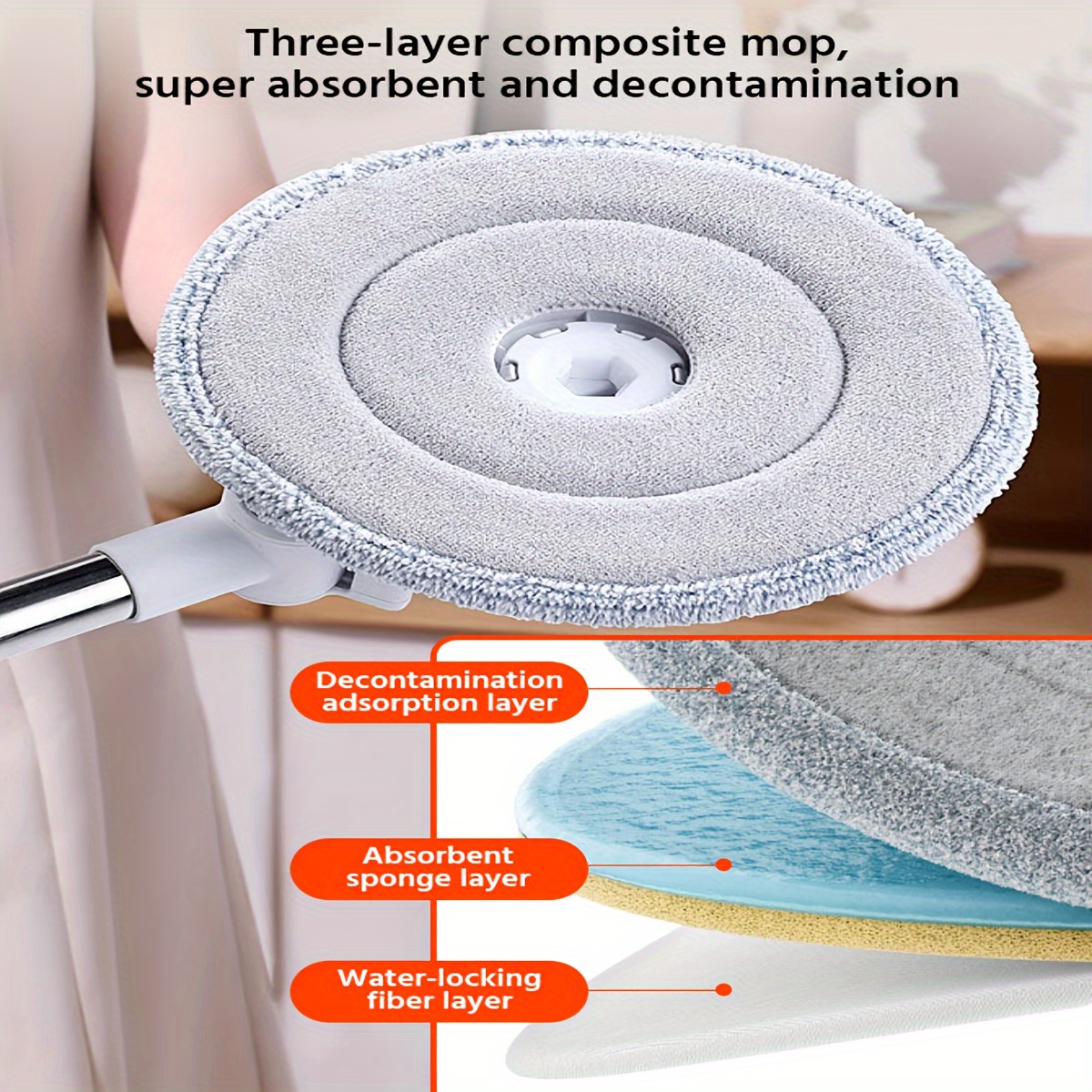 Joybos® Sewage Separation Hands-free Wash Mop And Bucket Set, With... product image 9