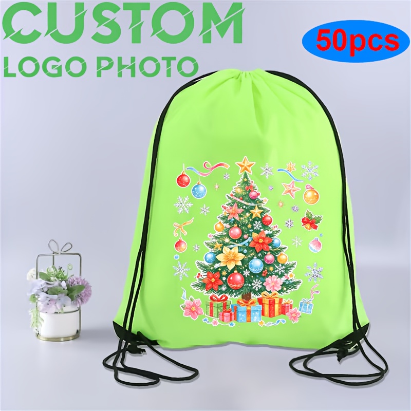 50pcs Customizable Climbing Rope Bags, Durable Polyester Material