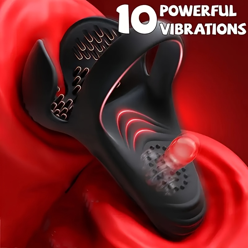 couples vibrating rooster ring dual stimulation ring g