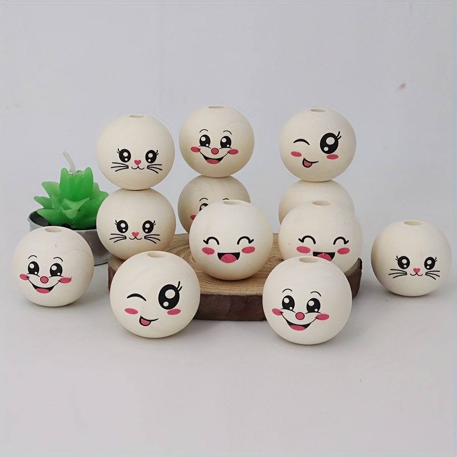 

8pcs Wooden For Diy , Jewelry Making, Keychains, And Christmas Tree Decorations - Stone, , No - Assorted