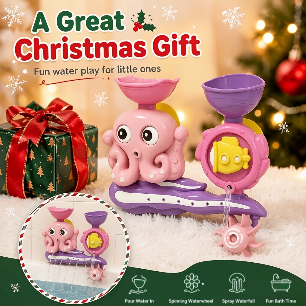 Interactive Suction Cup Bath Toy Set for Youngsters