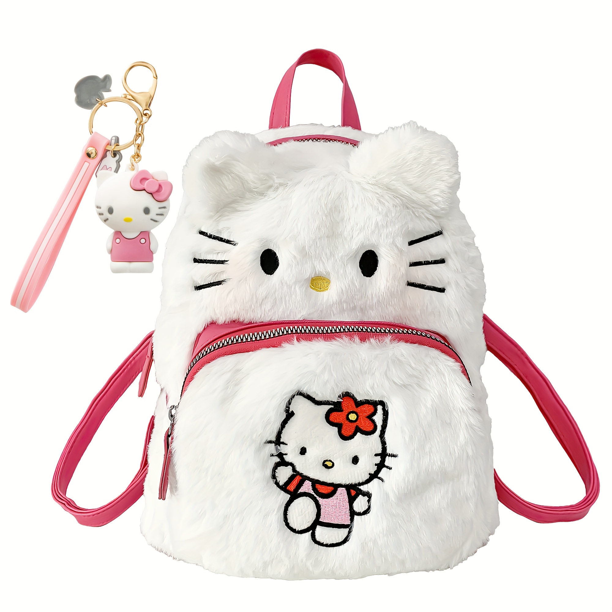 

Sanrio Hello Kitty Kuromi Cute Cartoon Backpack, Hello Kitty , Made With The Softest Plush To Carry Your Hello Kitty Backpack Anywhere!