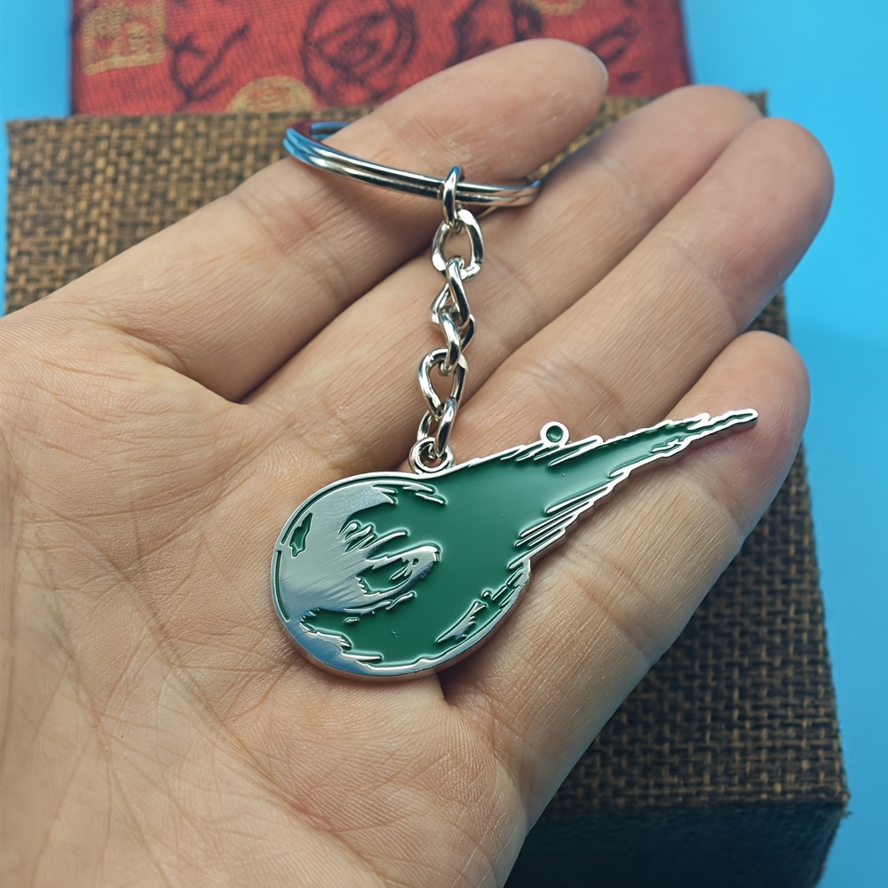 TEMU Cartoon Anime Game Themed Enamel Keychain Meteor Keychain Key Ring Key Pendant Backpack Charm Gift For Game Fans