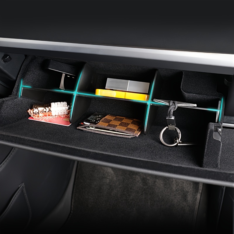 

For Tesla For Model Y/3 Front Passenger Storage Compartment Partition Storage Compartment Compartments, Classified Storage Items