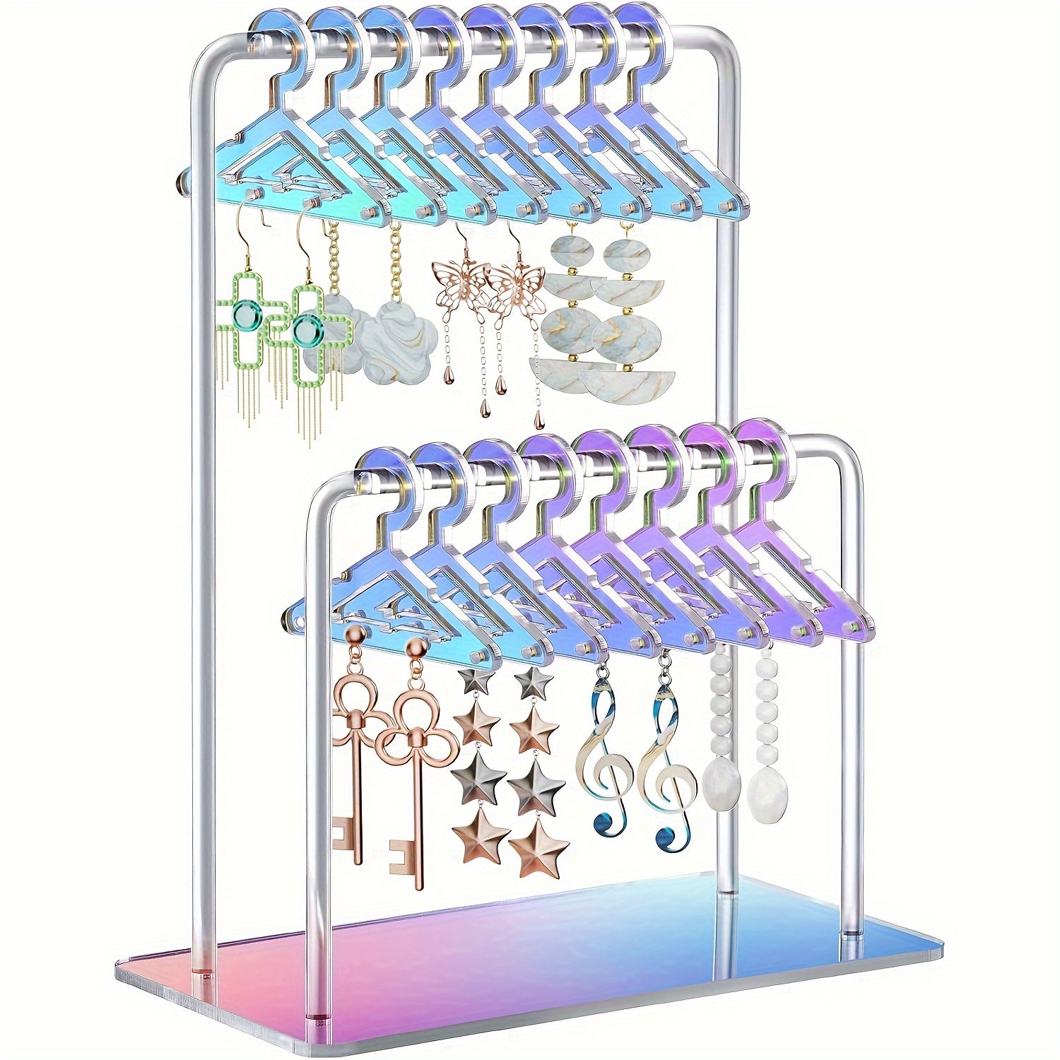 

1pc Earring Stand, Jewelry , Plastic Earring Display For Desktop , -