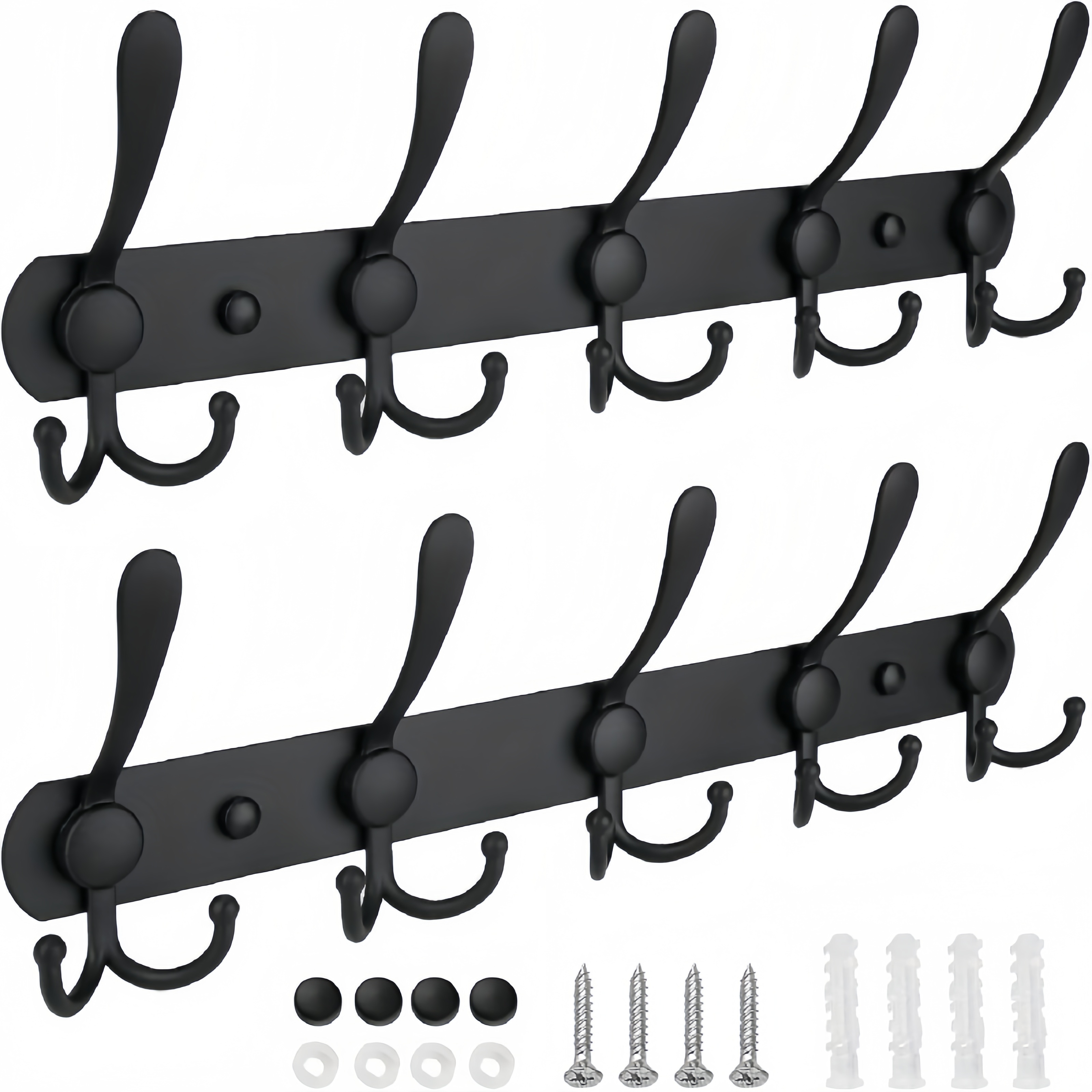 Clothes Hanger Wall mounted 5 Triple Hooks Wall mounted Coat - Temu Canada