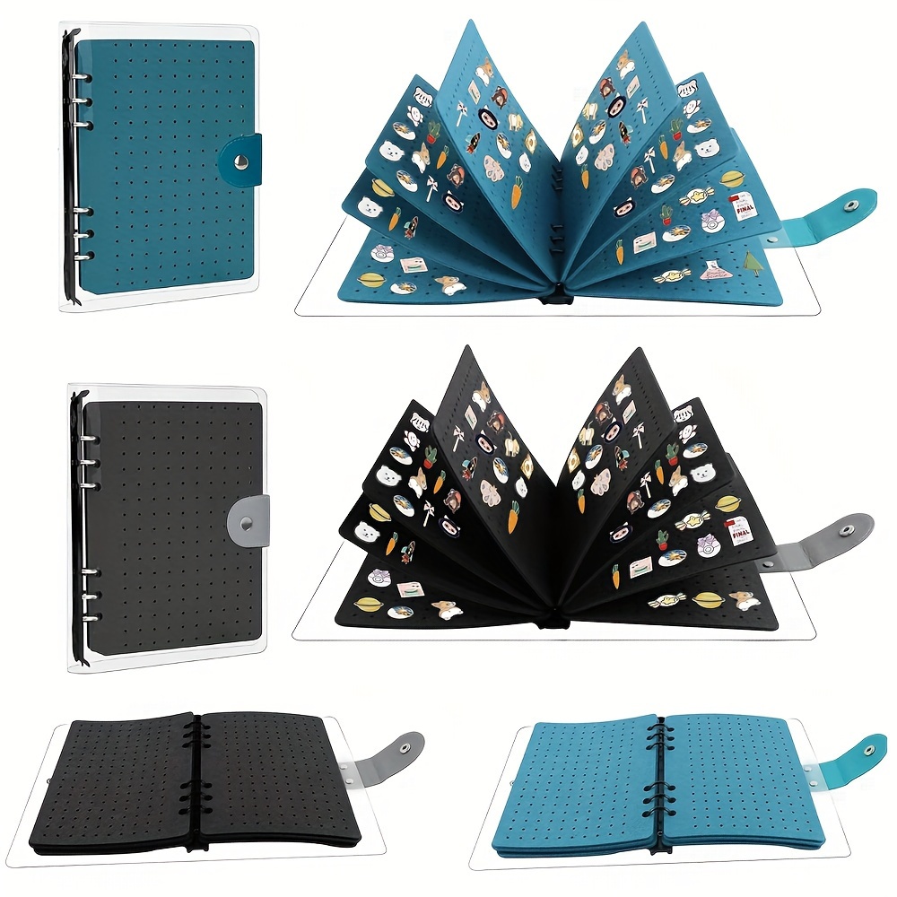 

8- Enamel Pin Display Album, Brooch Organizer, Portable Pin , Brooch (accessories Not Included) - ,