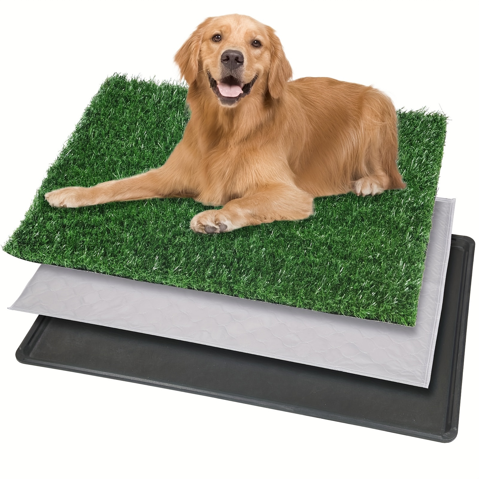 Dog With Tray 45 29 Dog Litter Box Toilet Artificial Grass For Large Dogs Pads For Dogs Realistic Indoor Potty For Balcony Pet Training Tray 45 x29