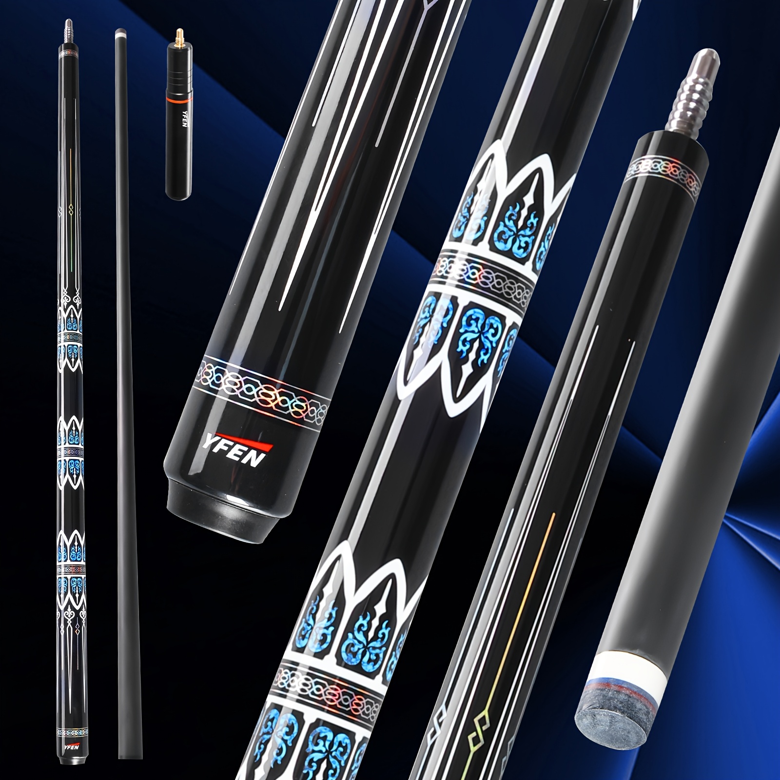 Pool cue shaft detail