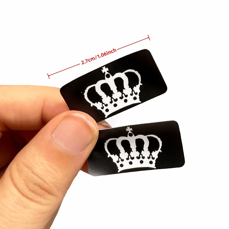2pcs Crown | Car Decals And Decorative Pieces Suitable For All Vehicles, Made Of Vinyl