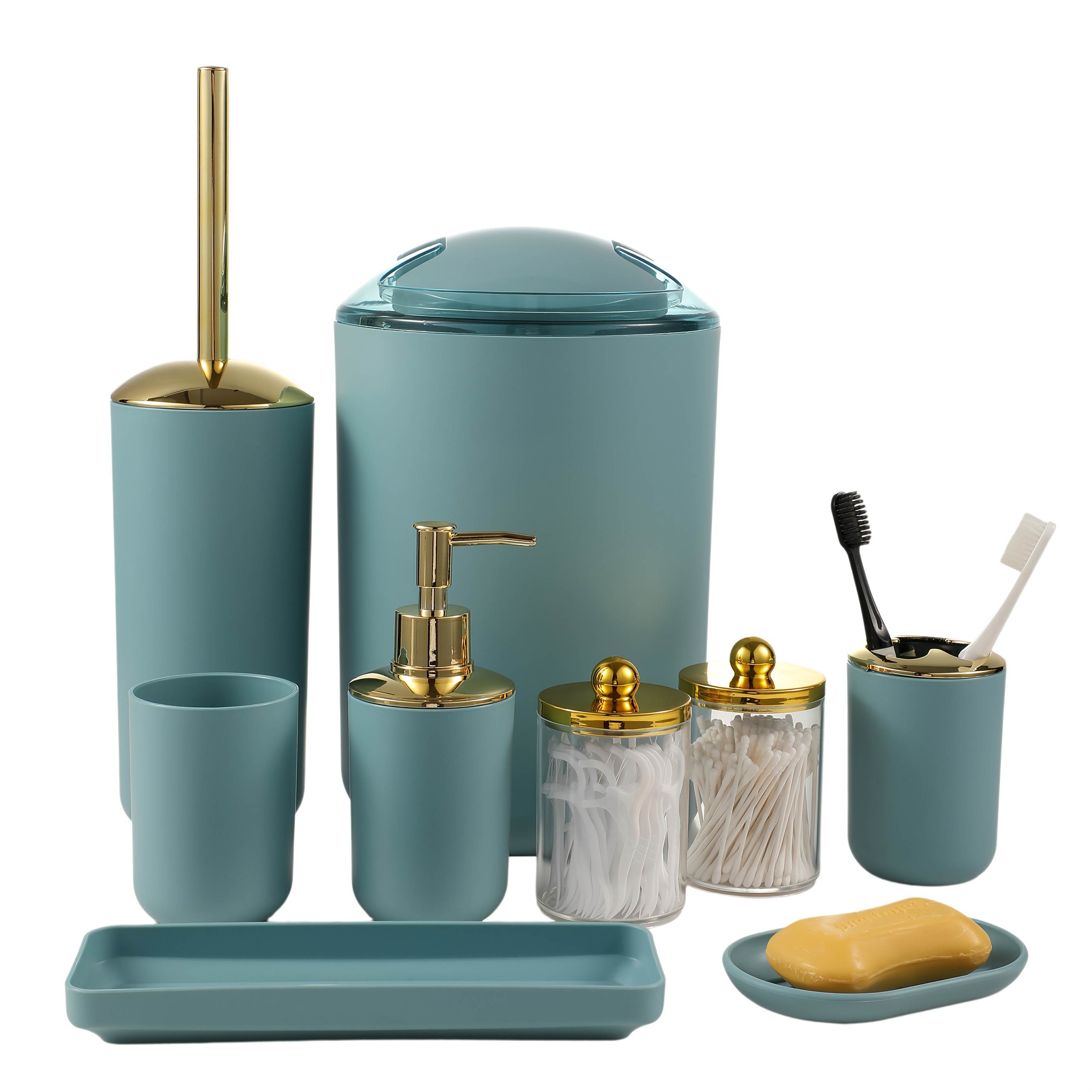 9pcs Bathroom Accessory Set, Complete Essentials