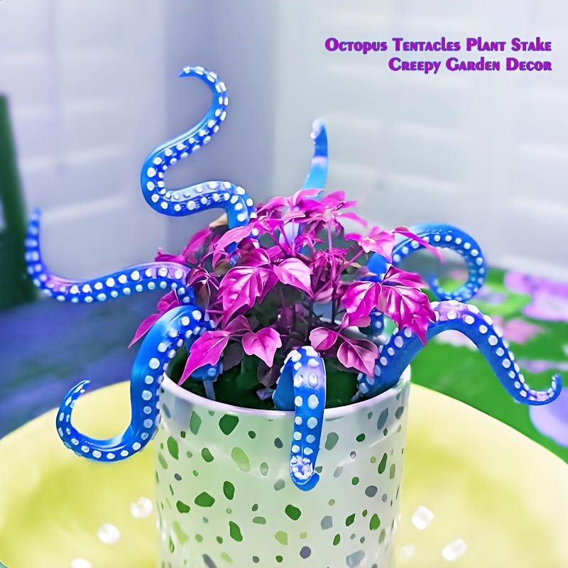 

7pcs -the-dark Octopus Statue Set - Funny Animal Figurines For Home & Garden Decor, Halloween & Christmas