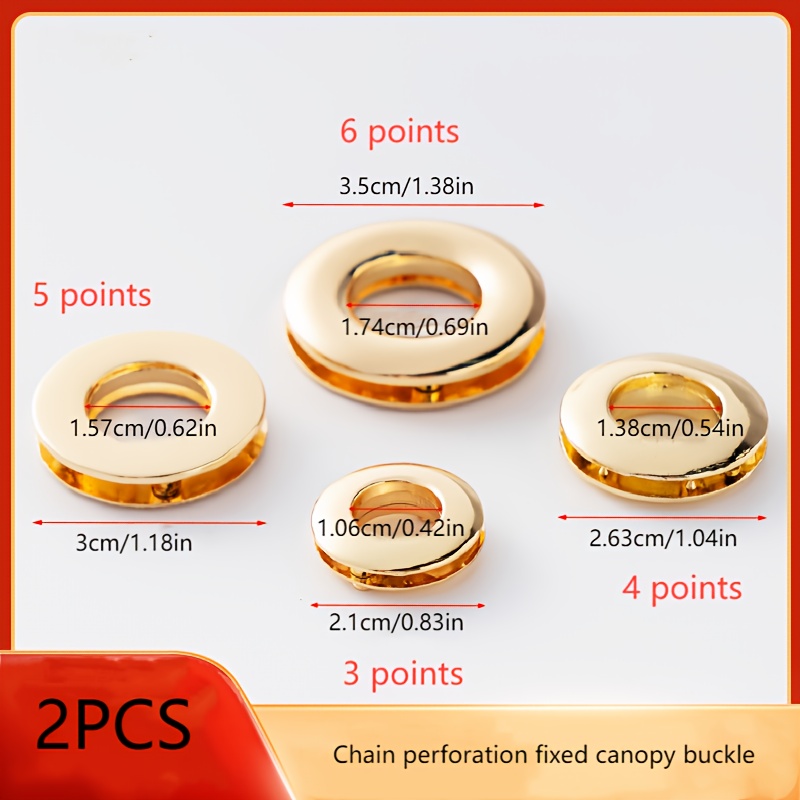 Alloy Chicken Eye Chain Perforated Canopy Buckle Screw