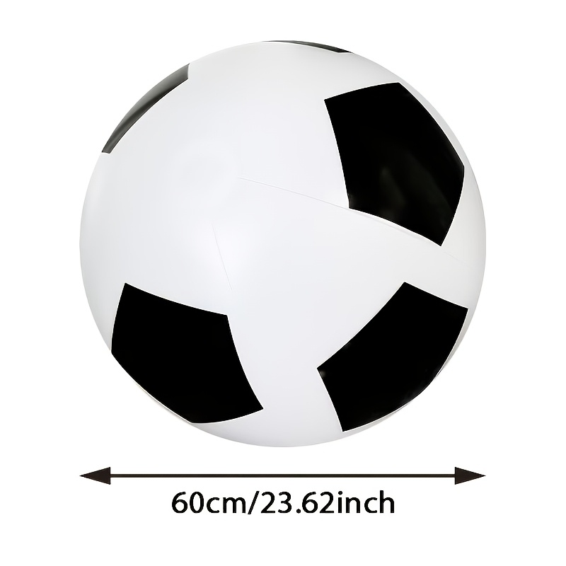1pc Inflatable Enormous Large Soccer Ball, Thick And Durable Pvc Material Portable Large Balloon, Suitable For Water Party, Pool Party, Beach Party Entertainment Supplies