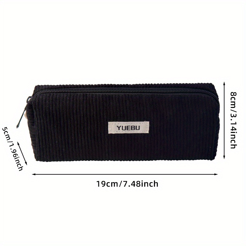 TEMU Astuccio Retro in Velluto a , Portamonete, Beauty Case Minimalista, Borsa Portaoggetti per Studenti delle Scuole Superiori