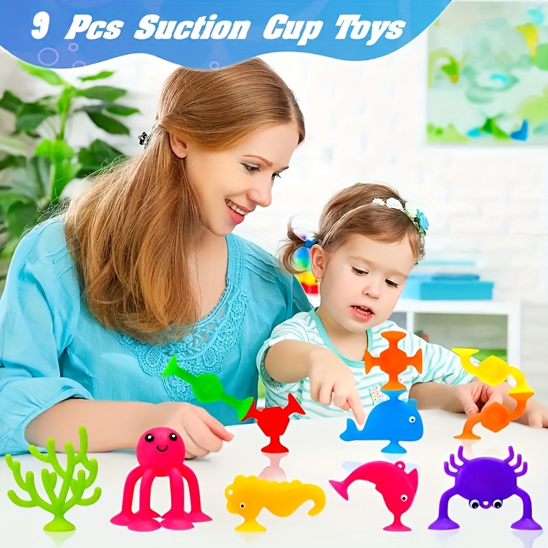 Dino & Marine Animal Suction Cup Toys