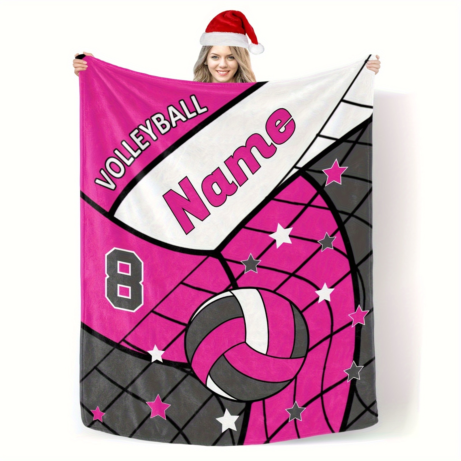 

Couverture de volley-ball personnalisée : Idéale pour les cadeaux de Noël ou une utilisation toute l'année - Disponible en différentes tailles