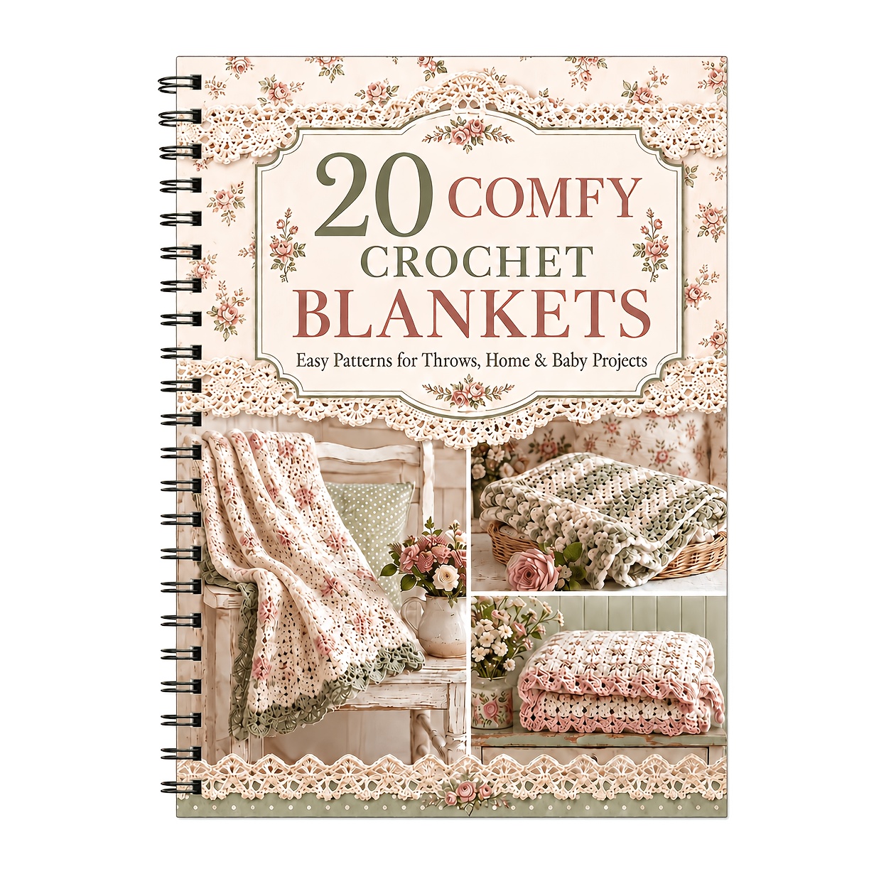TEMU Creative Crochet Coil Notebook - A5 Handmade Project Record And Inspiration Journal, Ideal For Knitting Enthusiasts, Sample Recording, And