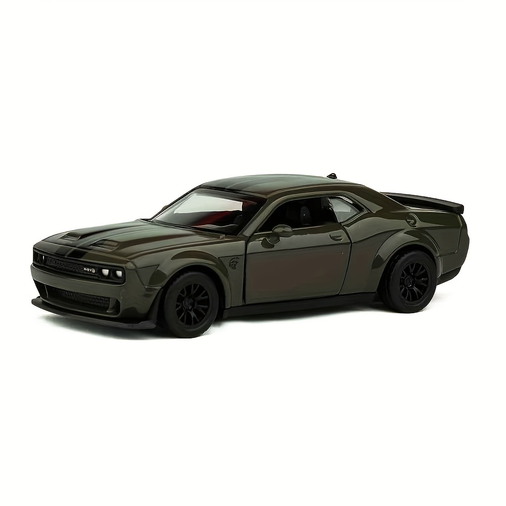 Simulation 1:44 Alloy Challenger Car Model Toy Car Ornament Sliding Car Model Toy Birthday Gift