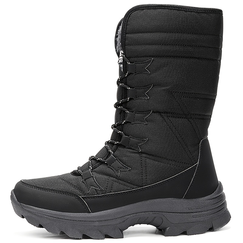 TEMU Snow Boots For Men Winter Shoes Men's Warm Mens Boot High Top For Man Shoe