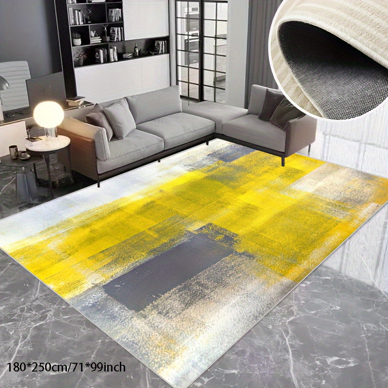 

Living Room Bedroom Imitation Cashmere Area Rug Scandinavian Abstract Dyeing Art Carpet, Non-slip Soft Washable Office Carpet Home, Outdoor Carpet, Etc.; Indoor And Outdoor Can Be Used