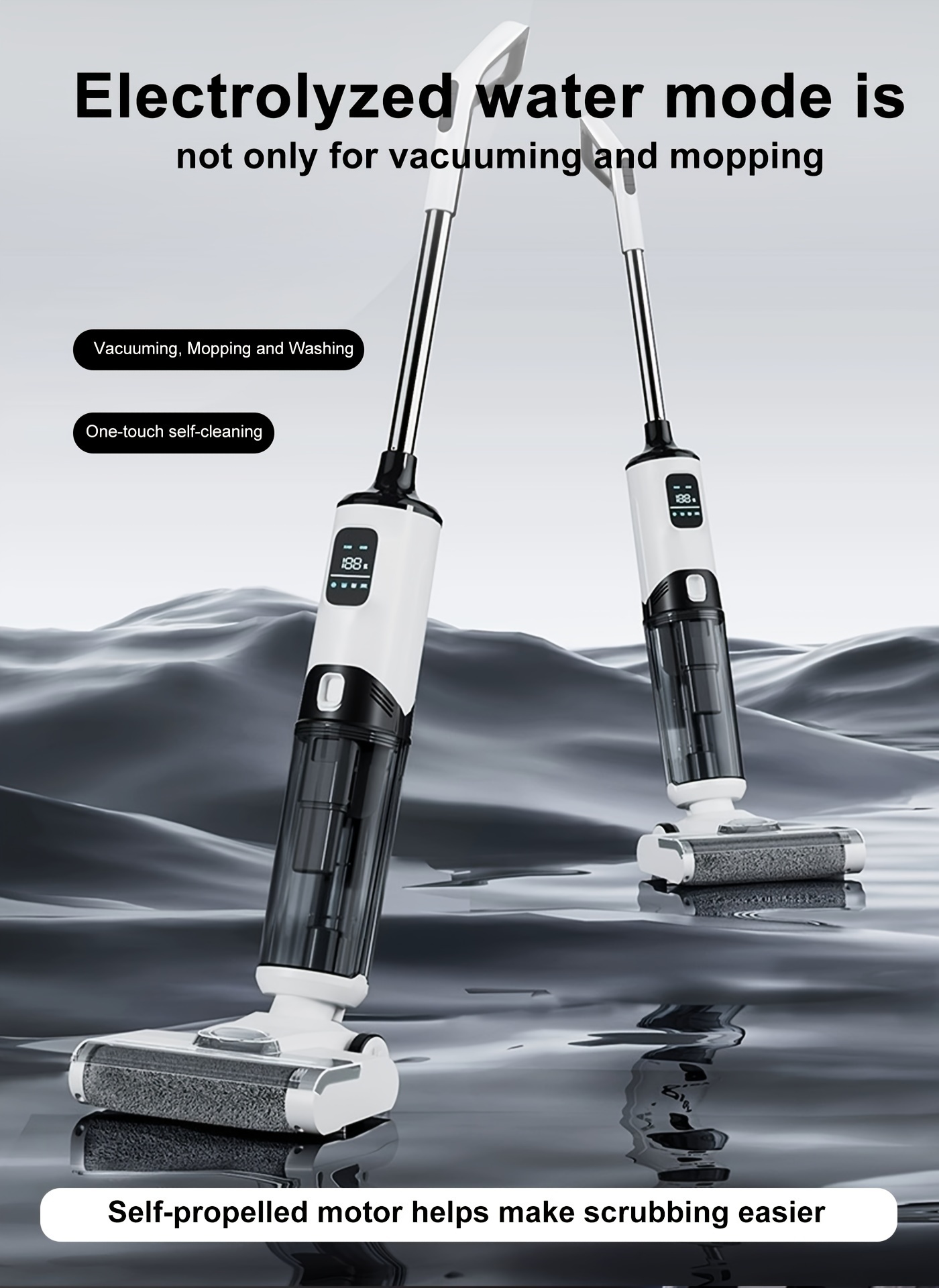 Cordless Wet Dry Vacuum Cleaner Electric Vacuum Mops Brooms Temu