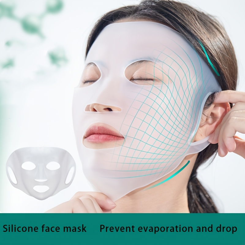 

Reusable Silicone Facial Mask Auxiliary Tool - Ear-hanging Design For Skin Care, Moisturizing & Firming - Fragrance-free, Suitable For Types