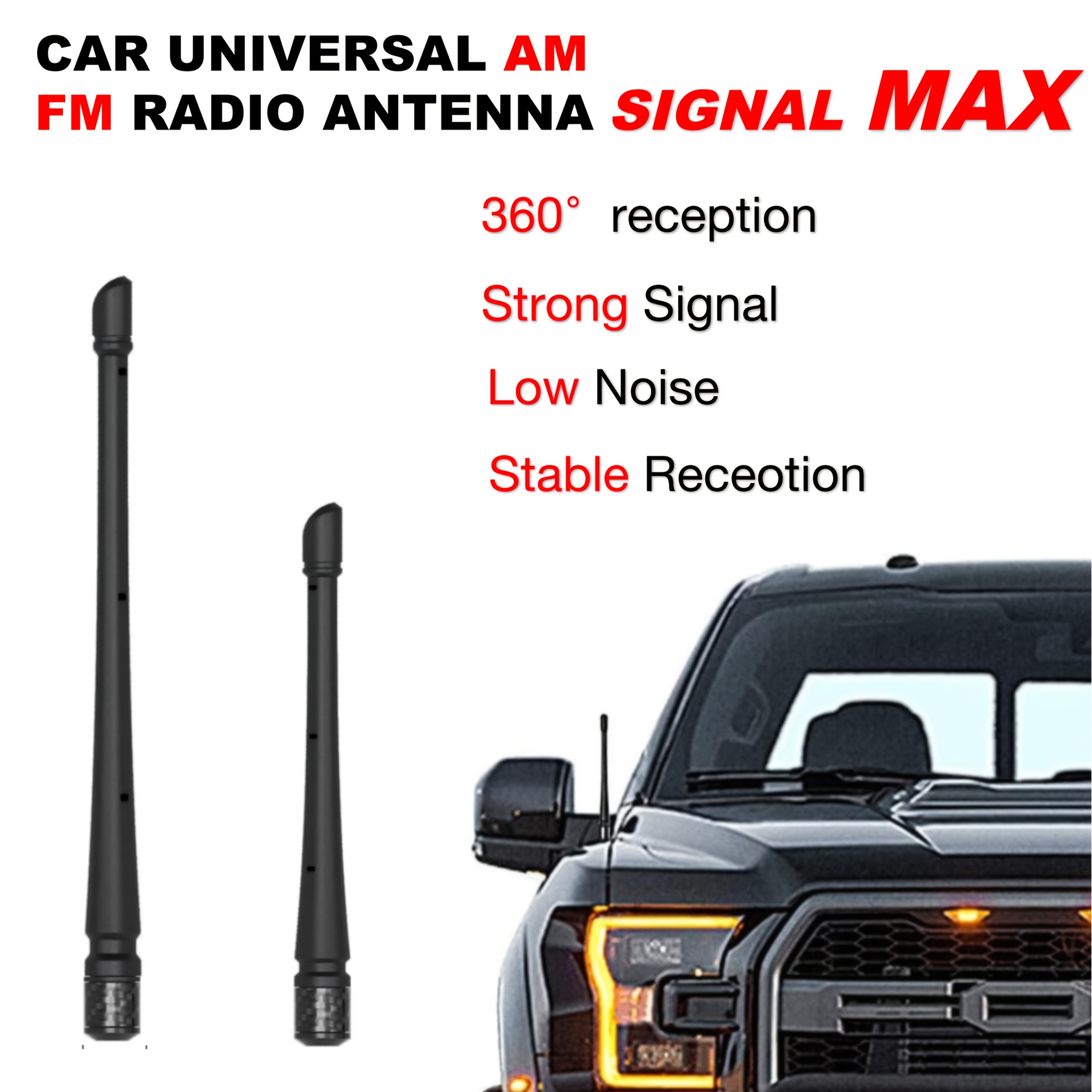 Antenne Stab Ersatzantenne 23cm Radio FM Universal KFZ Antennenstab