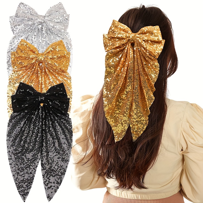 

Bow - Barrette For Women And , For Christmas & New 's Parties