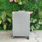 24 inch travel trolley case functional boarding suitcase luggage with cup holder spinner wheel